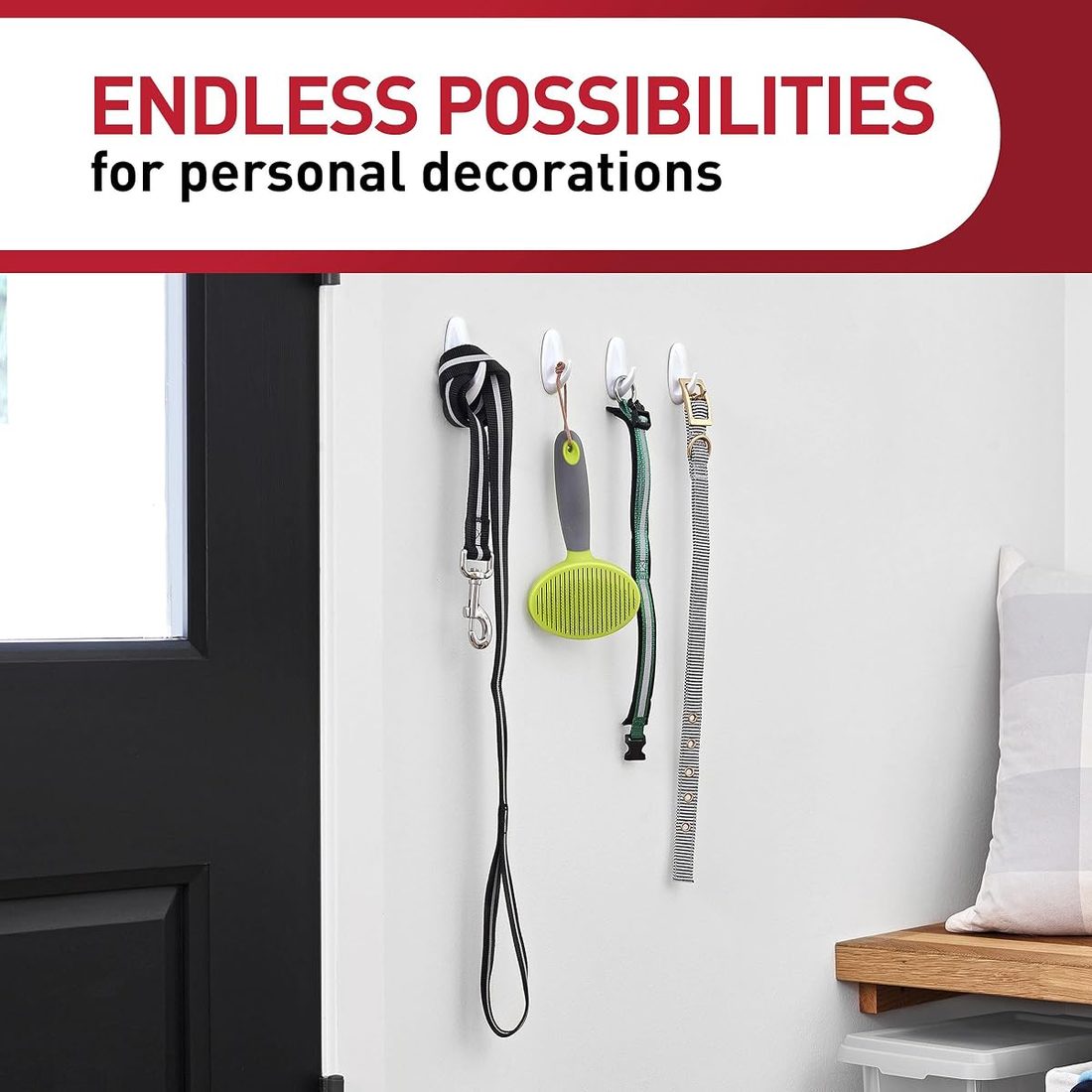 Command Medium Designer Hooks, 9 Hooks, 12 Strips — listing image 3